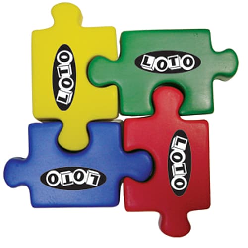 Colourful Stress Ball Puzzle Pieces for Campaign Merchandise