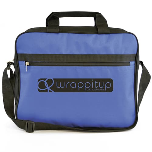 Sullivan Document Bags in Blue, Printed with Your Logo from Total Merchandise