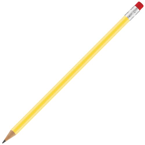 Custom Branded Supersaver Plastic Pencils in Yellow from Total Merchandise