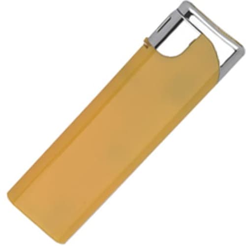 Promotional Swish Electronic Lighters in Yellow from Total Merchandise