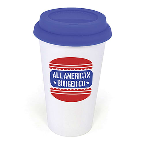 Printed Plastic Take Out Mugs for Business Giveaways