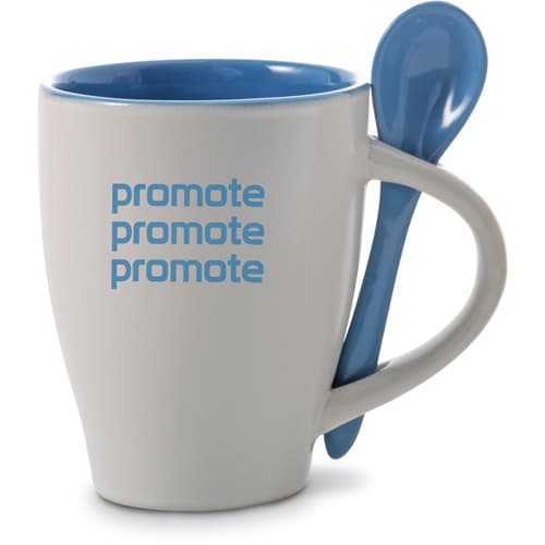 Printed Tea Spoon and Mug for Office Merchandise