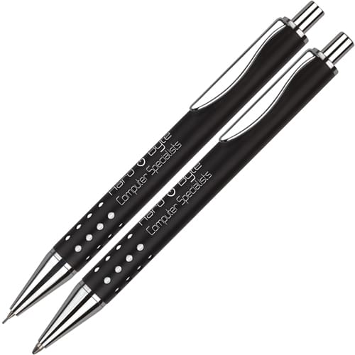 Techno Metal Pen and Pencil Sets