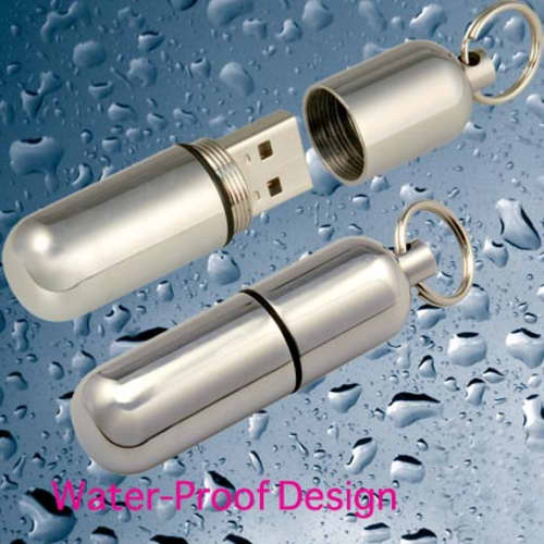 USB Waterproof Metal Pill Flashdrives