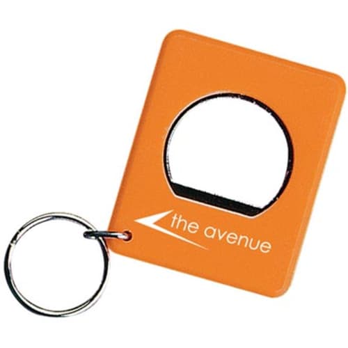 Square Bottle Opener Keyring