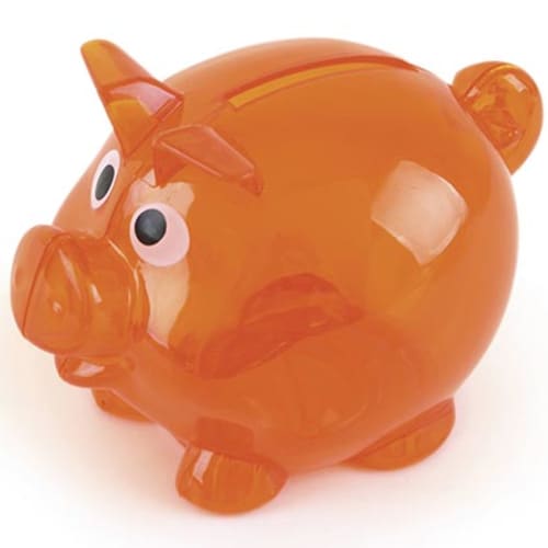 Promotional piggy bank for giveaways
