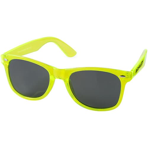 Lime Retro Personalised Sunglasses Printed With Your Logo From Total Merchandise