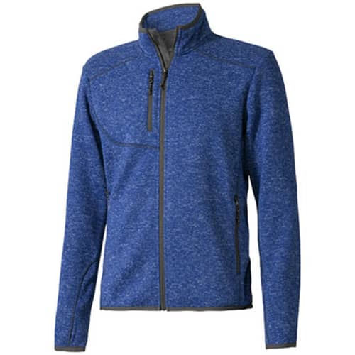 Tremblant Mens Knit Jackets in Heather Blue