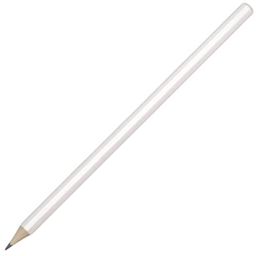 Custom Branded Triangular Pencils in White from Total Merchandise