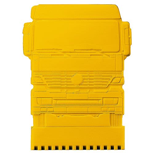 Truck Shaped Ice Scrapers in Standard Yellow