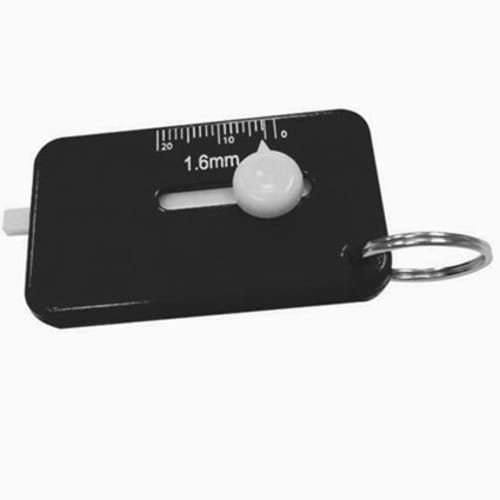 Tyre Tread Gauge Keyrings in Black