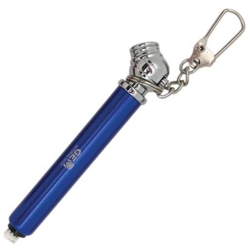 Tyre Pressure Gauge Keyrings in Blue