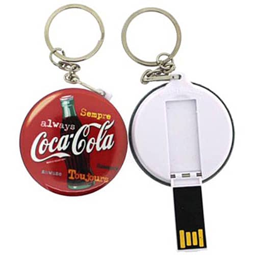 USB button memory stick keyrings