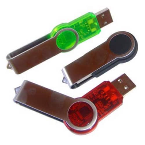 USB Circular Twist Flashdrive