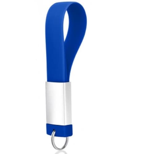 Branded USBs With Keyloop In Blue From Total Merchandise