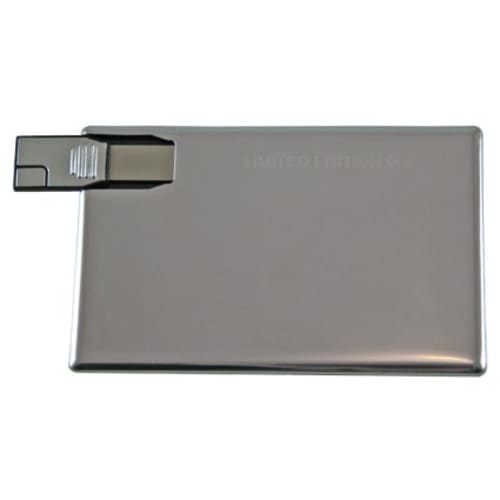 USB Mirror Metal Credit Card Flashdrives