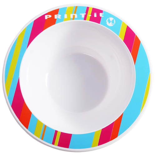 Personalised Plastic Bowls are ideal merchandise for schools