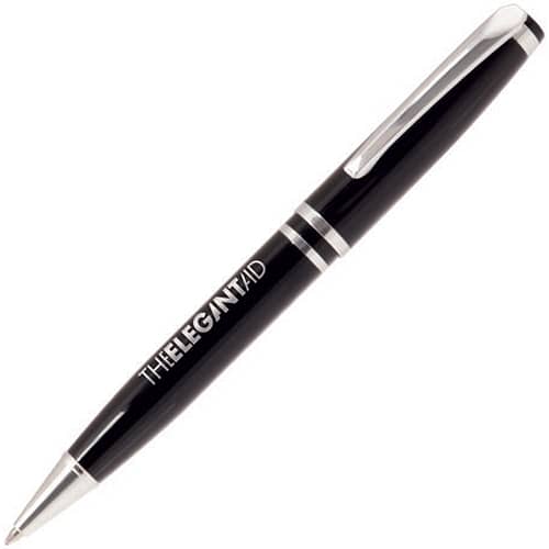 Valentino Noir Ballpens in Black/Silver