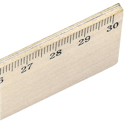 Value 30cm Wooden Rulers