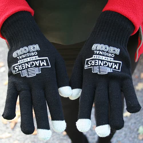 Customised Touch Screen Gloves with company design
