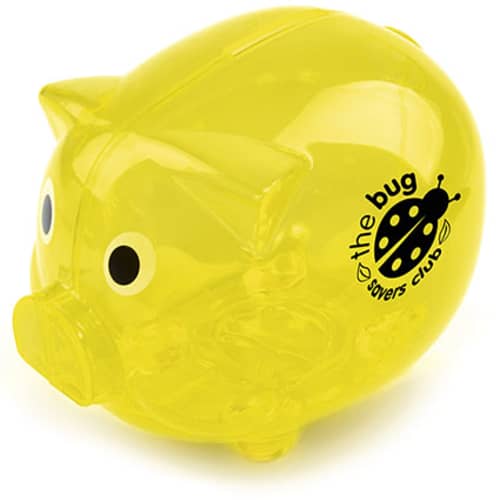 Value Piggy Bank in Yellow