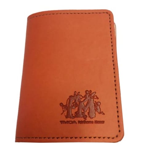 Velbond Leather Credit Card Cases in Orange