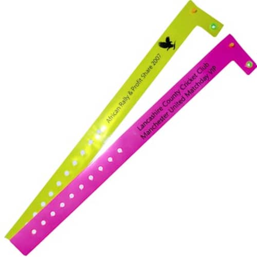 Custom Branded Vinyl ID Wristbands printed for events