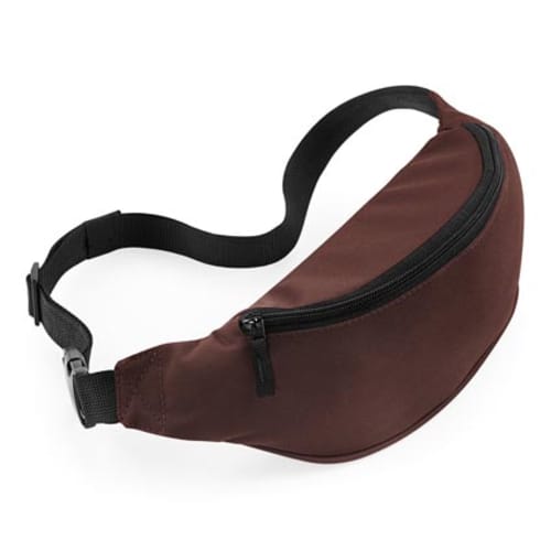 Waist Belt Bags in Chocolate