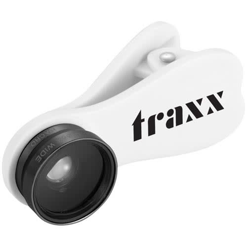 Printed phone macro lenses with company logos