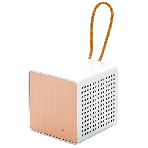 Wireless Cube Speakers in Pink/Grey