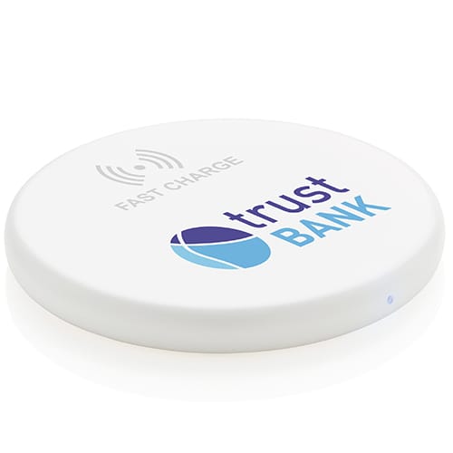 Printed Wireless Fast Charging Pads with branded logos