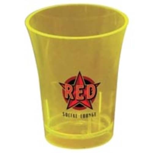 35ml Reusable Plastic Shot Glasses in Yellow