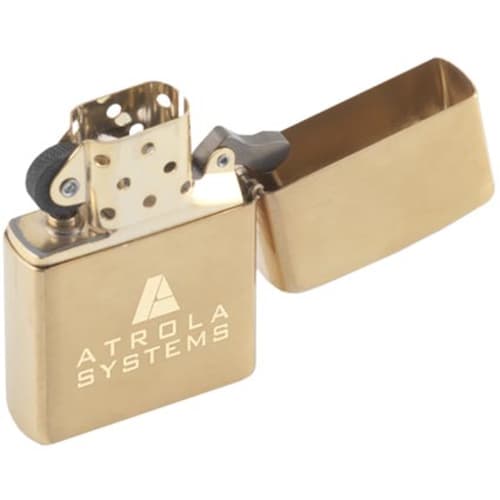 Zippo Lighters in Brushed Brass