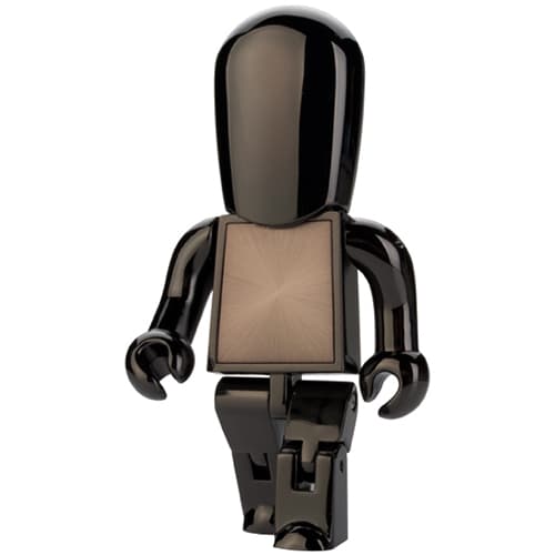 USB Metal People Flashdrives in Gunmetal