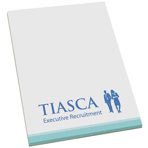 Promotional note pads branded with company logo