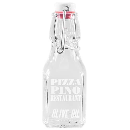 Promotional 125ml Mini Swing Top Glass Bottles for Engraving with Corporate Logos