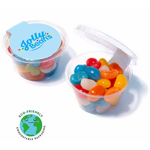 Promotional Eco-Friendly Jelly Bean Pots Printed with a Logo by Total Merchandise