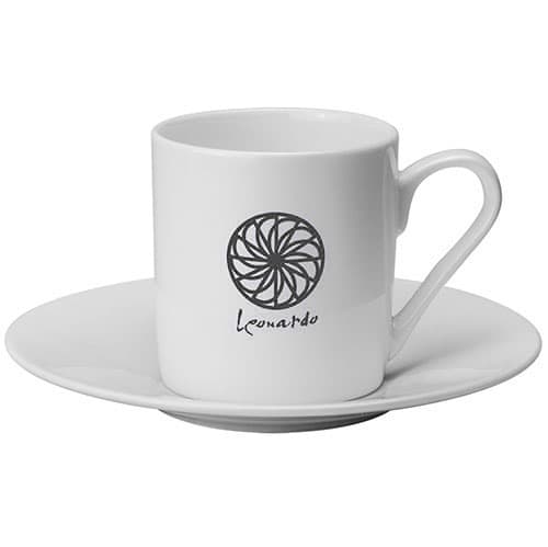 Printed Espresso Cup and Saucer Printed with Your Logo from Total Merchandise