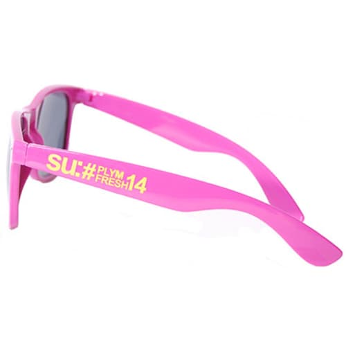 Side View of Pantone Matched Sunglasses Printed with Your Logo from Total Merchandise