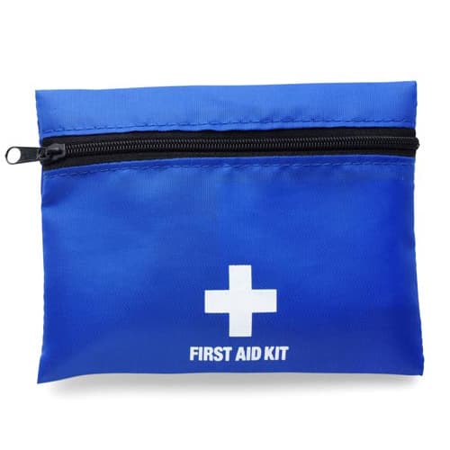 Promotional First Aid Kit With Belt Clip Attachment in cobalt blue from Total Merchandise