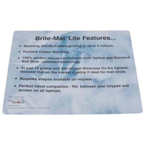 Brite Mat Lite Mouse Mat