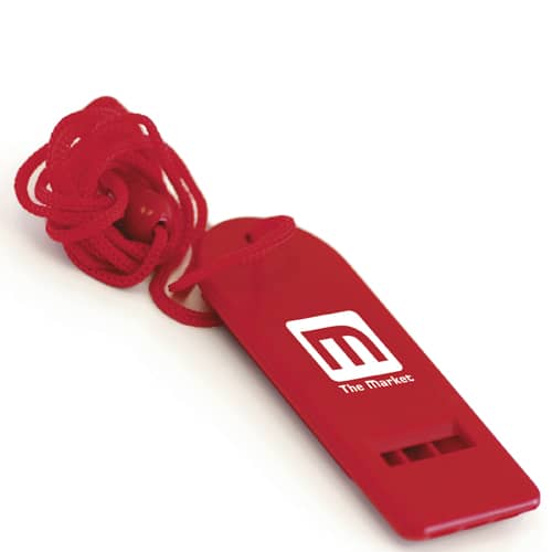 Personalised Budget Flat Whistles with Campaign Designs