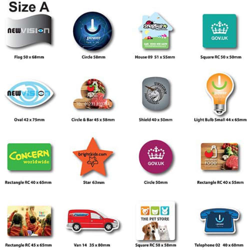 Size A Promotional Shaped Flexible Fridge Magnets with Your Logo from Total Merchandise