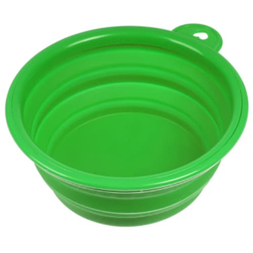 Branded Collapsible Dog Bowl In Green From Total Merchandise