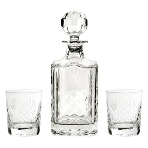 Promotional Large Crystal Decanter and Glass Sets with Custom Engraving for Total Merchandise