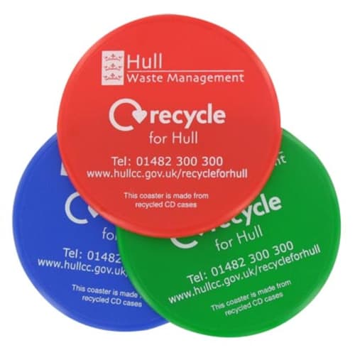 Recycled Round CD Coasters