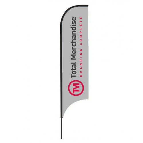 Concave Banner Flags in Black/White