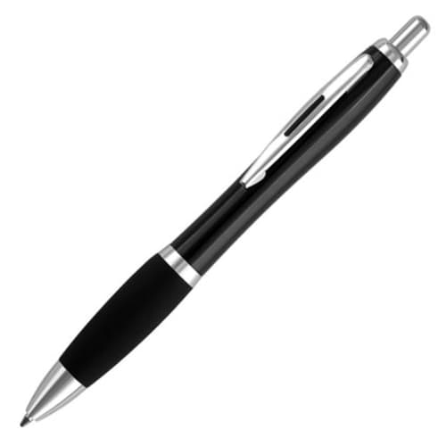 Custom Printed Curvy Ballpens in Black from Total Merchandise