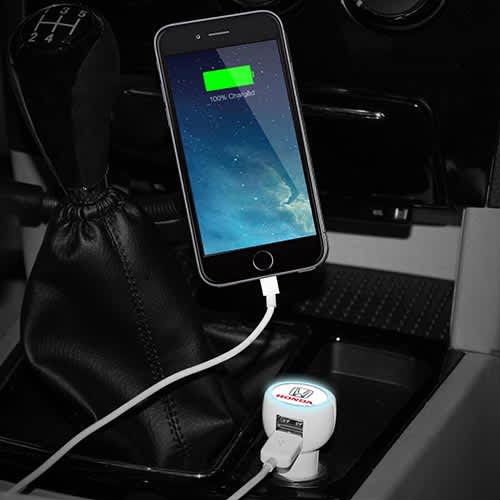 Branded in car charger for business gifts