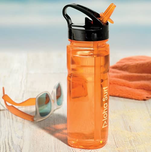 Branded water bottles for travel campaigns